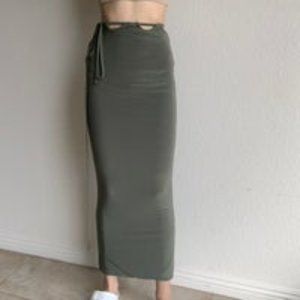 Nasty gal green maxi Skirt